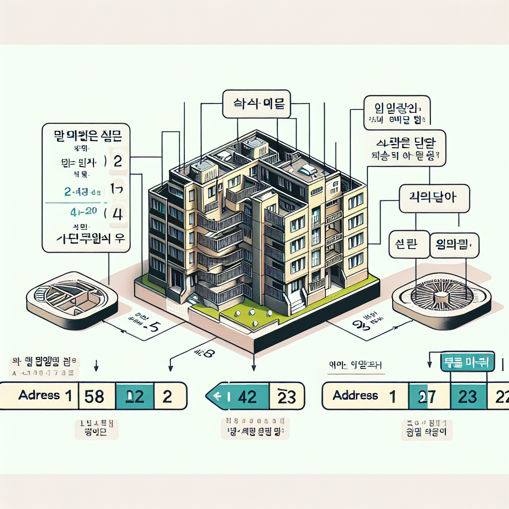 영문주소 변환하는 방법 (아파트 동 호수, 지하 표시, Address 1, 2 입력 방법)