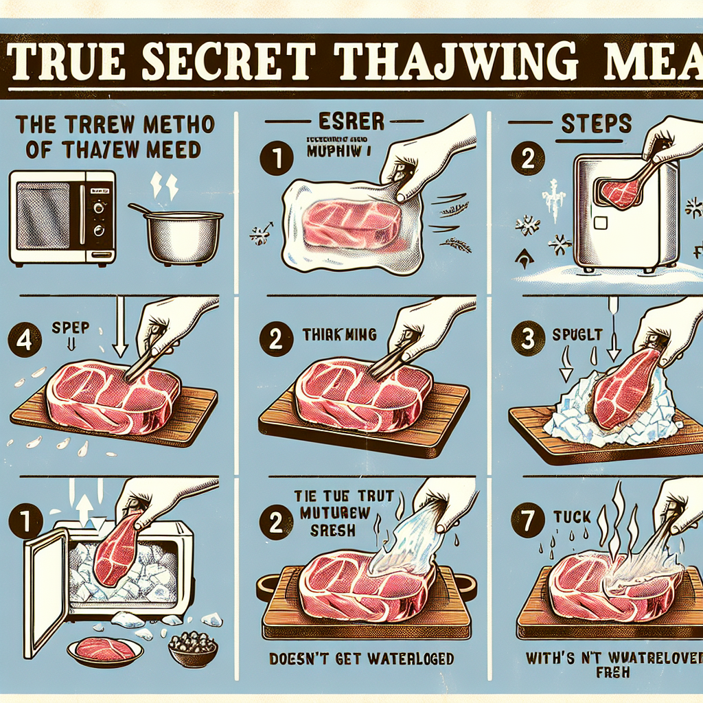 언 고기, 물컹하지 않게 신선하게 해동하는 진짜 비법