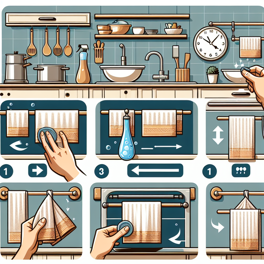 주방 타월 오래 써도 냄새 안 나는 관리 루틴